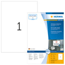 Herma-Premium Removable Label A4 White 210x297mm 100 Sheets Pack-10315
