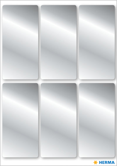 Herma-Vario Multi Purpose Labels 26x54mm Silver-15077