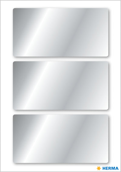 Herma-Vario Multi Purpose Labels 34x67mm Silver-15079