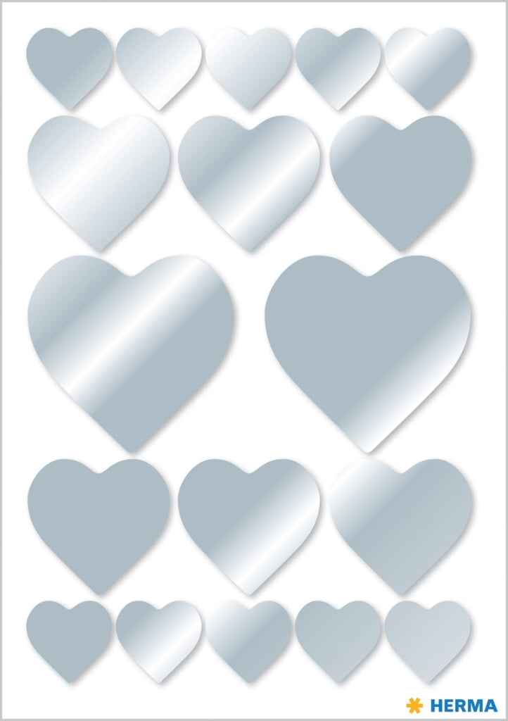 Herma-Decor Sticker Heart Silver-3055