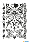 Herma-Tattoo Sticker Black Butterfly-15171