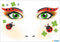 Herma-Face Art Sticker Ladybug-15314
