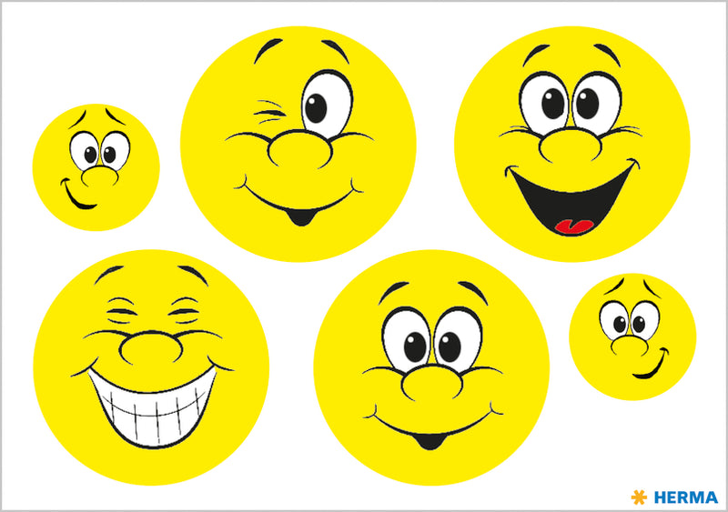 Herma-Reflector stickers Happy Face-19197