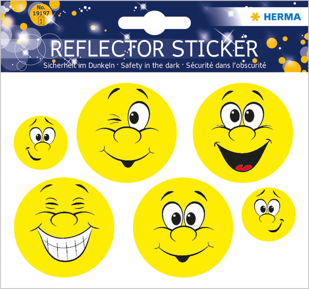 Herma-Reflector stickers Happy Face-19197