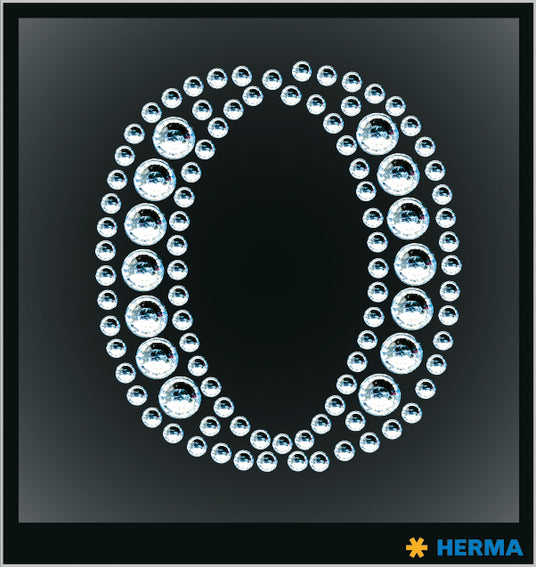 Herma-Crystal Sticker 'O'-15344