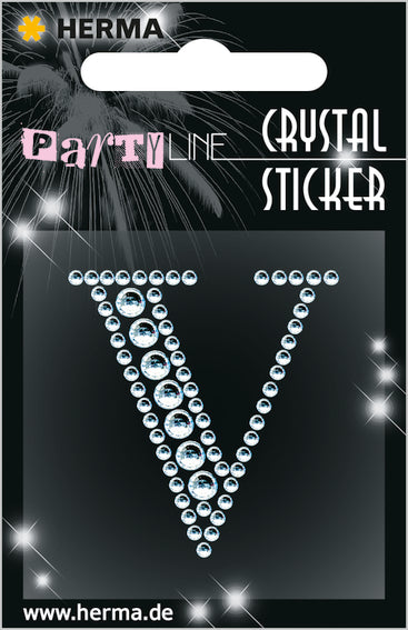 Herma-Crystal Sticker 'V'-15351