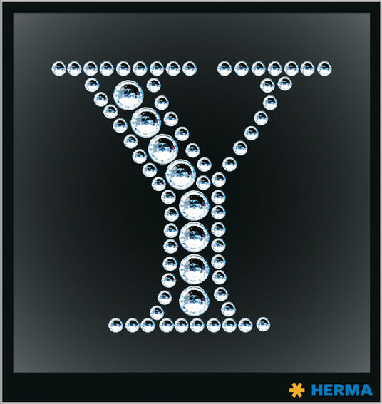 Herma-Crystal Sticker 'Y'-15354