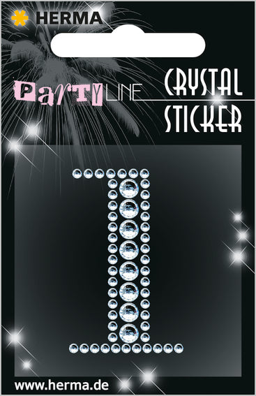 Herma-Crystal Sticker '1'-15357