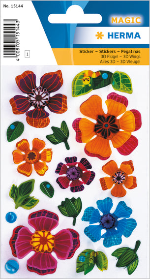 Herma-Magic Sticker 3D Flowers-15144