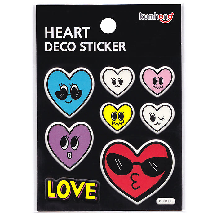 DECO STICKER HEART-1865