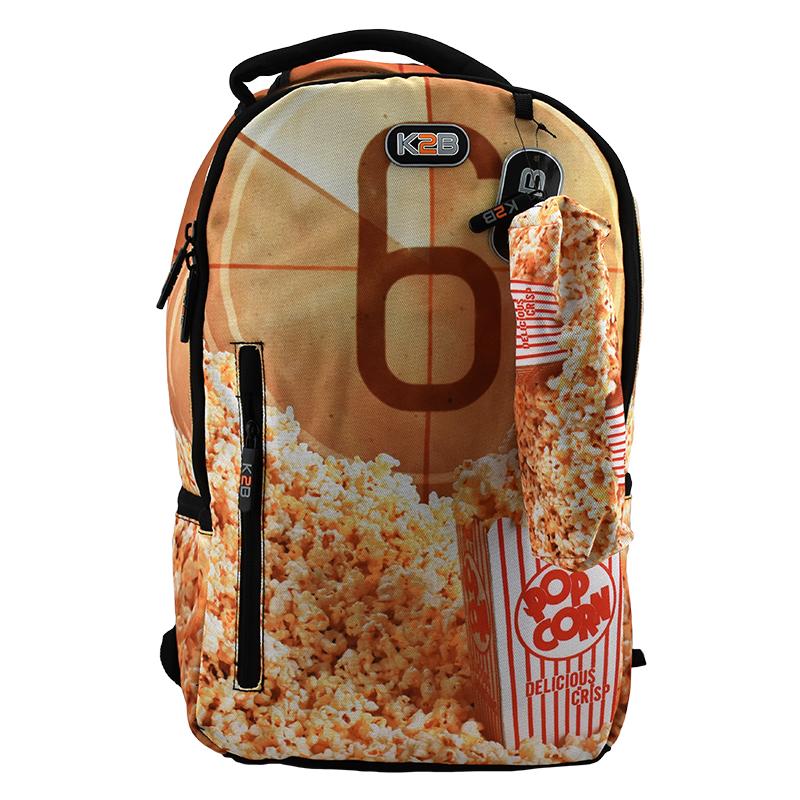 Back Pack W/Pencil Case Popcorn