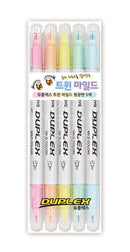 HIGHLIGHTER TWIN POINT 'DUPLEX' 5 CLR-765001