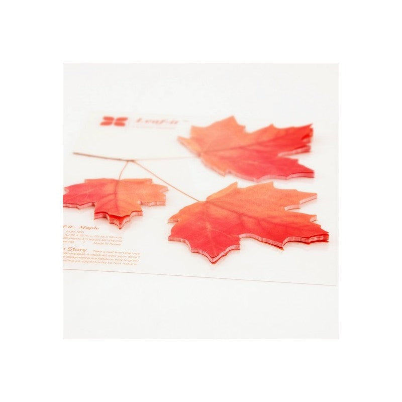 STICKY NOTE LEAF Maple-Red-Large-ALM-R03