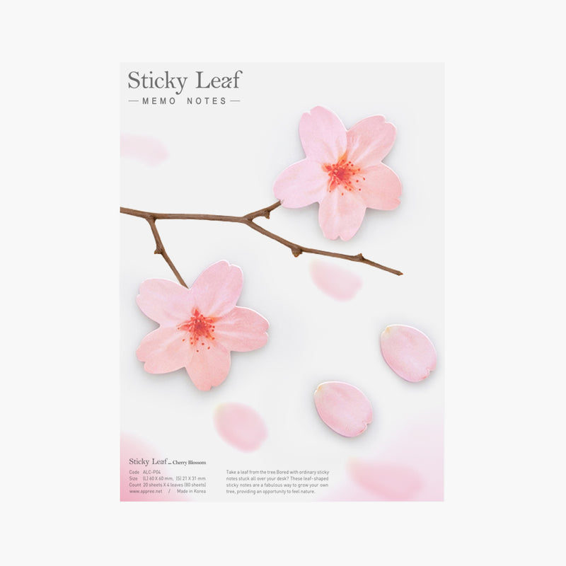 STICKY NOTE LEAF Cherry Blossom-Pink-Large-ALC-P04