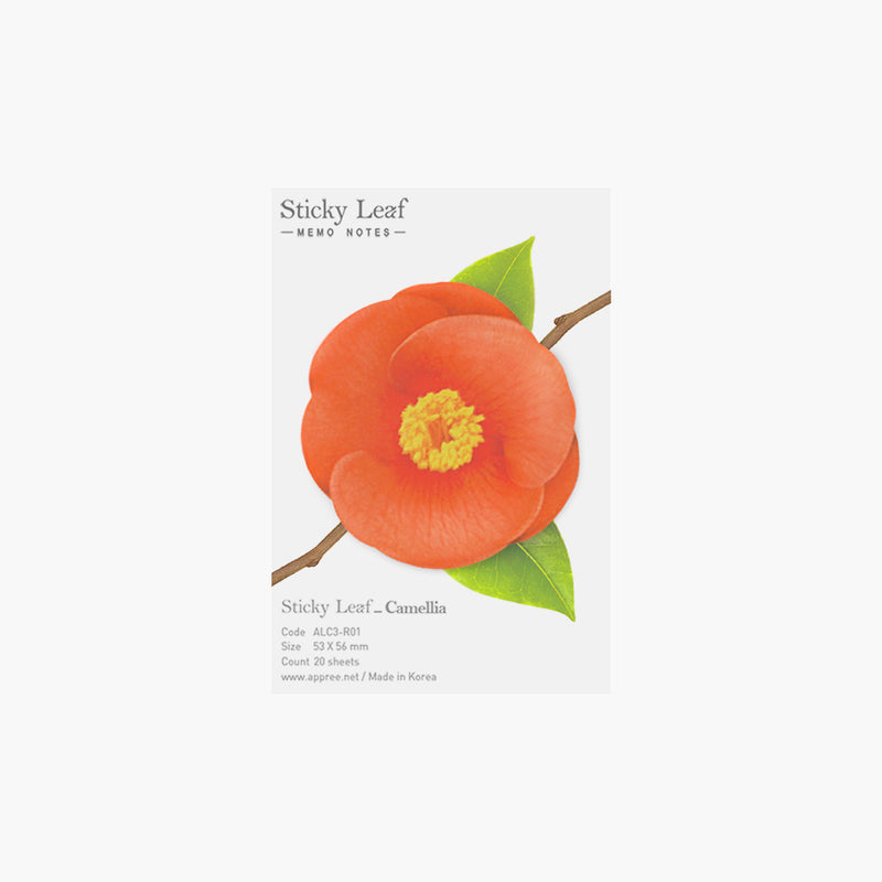 STICKY NOTE LEAF Camelila-Red-Small-ALC3-R01