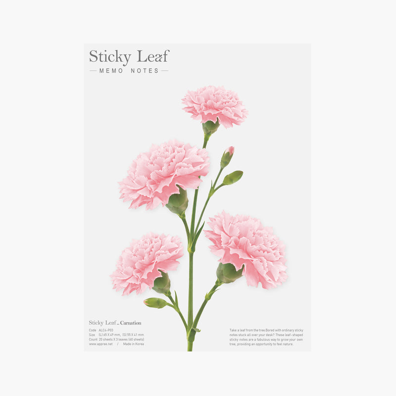 STICKY NOTE LEAF Carnation-Pink-Large-ALC4-P03