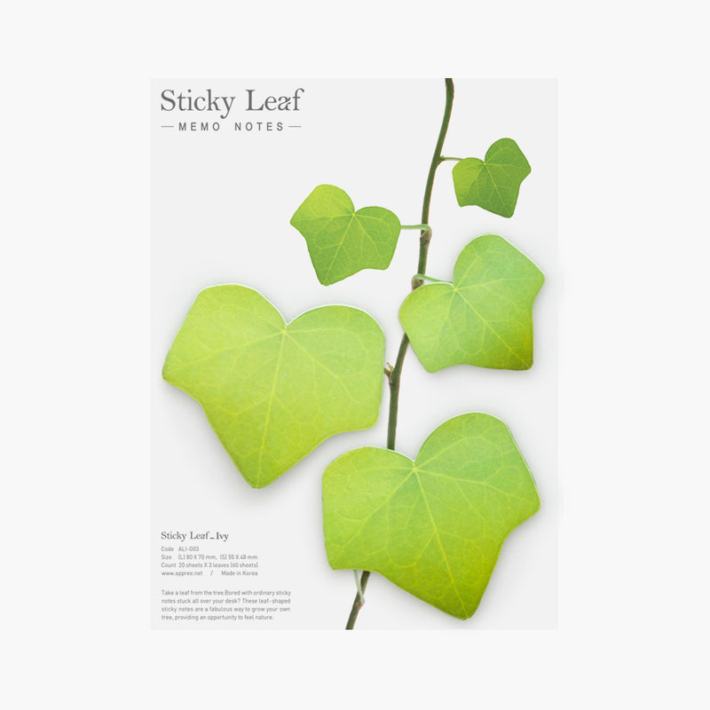 STICKY NOTE LEAF Ivy-Green-Large-ALI-G03