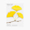 STICKY NOTE LEAF Gingko Yellow-Large-ALG-Y03