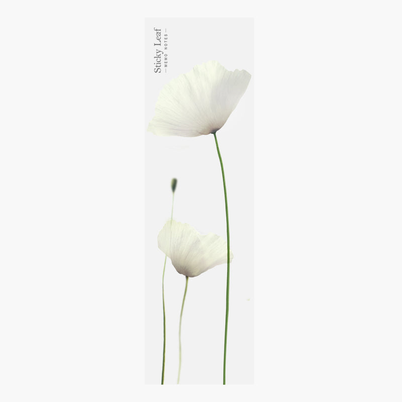 STICKY LEAF STANDING Poppy-White-ALP-W02