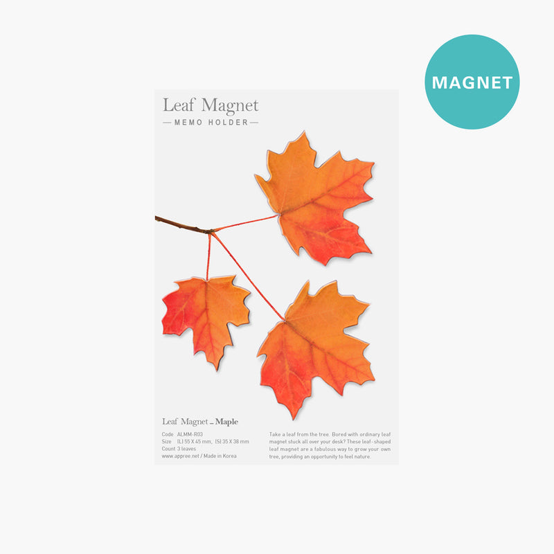 LEAF MAGNET Maple-Red-ALMM-R03