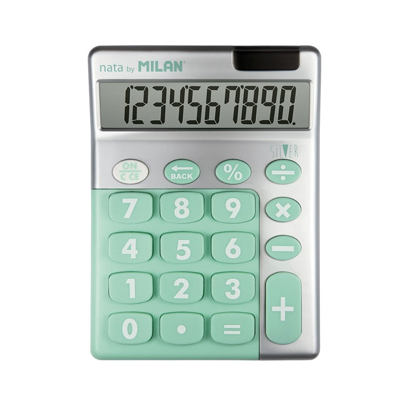 Calculator Rubber Touch Silver