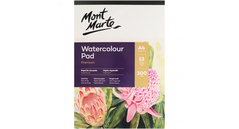 Water Color Pad A4 300gsm 12sheet-MSB0066