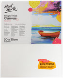 Canvas Streched Cotton 280gm 20x25cm-CSST2025