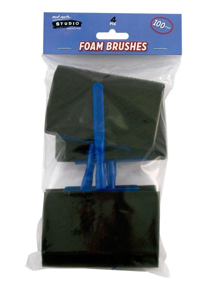 Foam Brush 100Mm Hobby 4Pcs-MACR0024