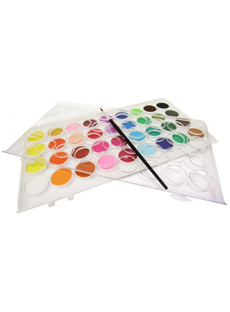 Water Color Cake 36Clr W/Brush-PMHS0038