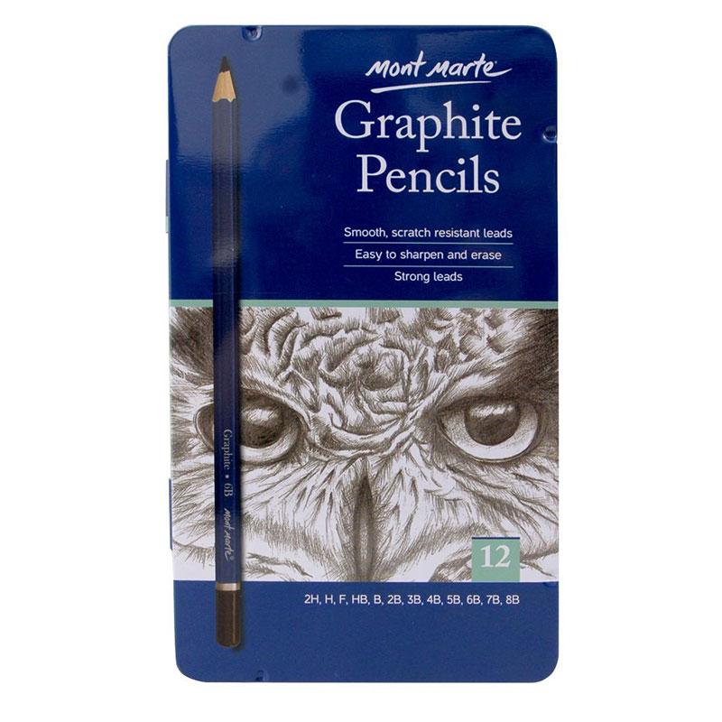 Graphite Pencil 12 Pcs-MPN0114