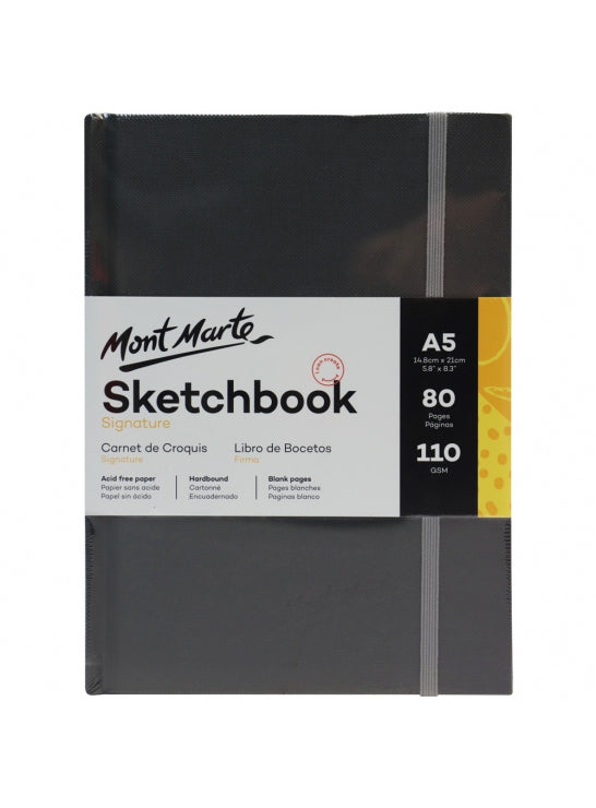 Sketch Book A5 Hard Cover 80sheet 110gsm-MSB0091