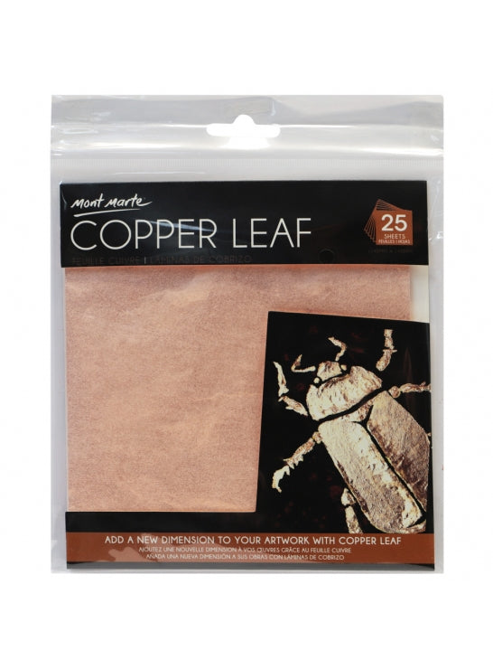 Copper Leaf 14x14cm 25 Sheet-MAXX0023