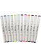 Dual Tip Art Marker 12 Pieces Set-MMPM0022