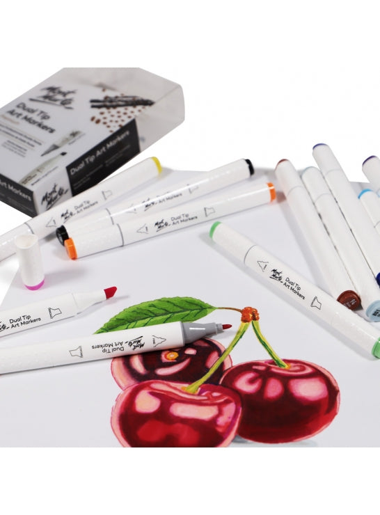 Dual Tip Art Marker 12 Pieces Set-MMPM0022