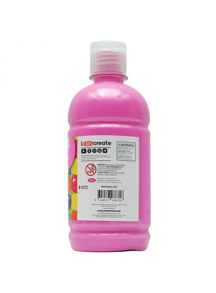 Mont Marte-Poster Paint 500ml Pink-MPST0021