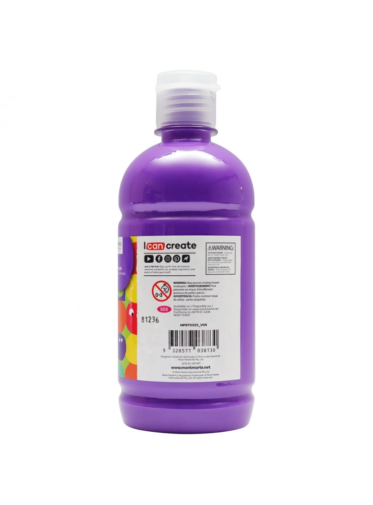 Mont Marte-Poster Paint 500ml Purple-MPST0023