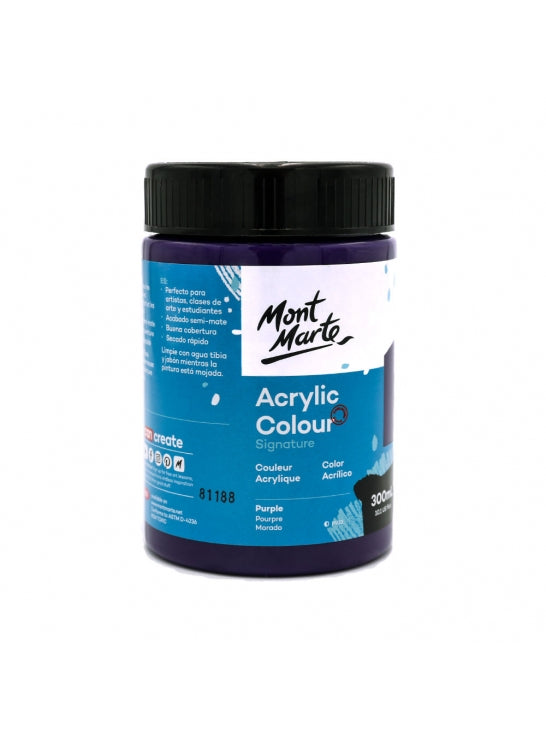 Mont Marte-Acrylic Color 300ml Purple-MSCH3015