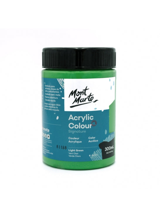 Mont Marte-Acrylic Color 300ml Light Green-MSCH3022