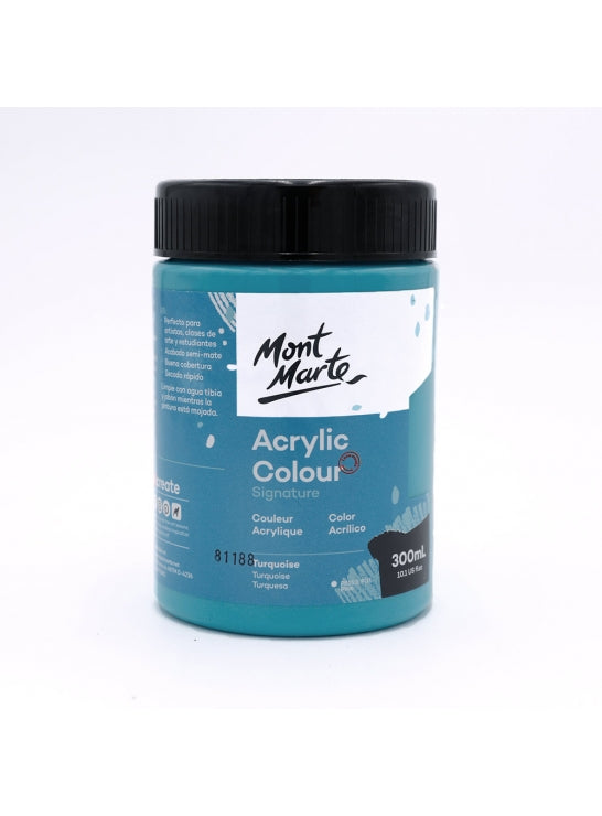 Mont Marte-Acrylic Color 300ml Turquoise-MSCH3059