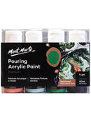Mont Marte-Pouring Acrylic Paint 4x60ml Rainforest-PMPP4205