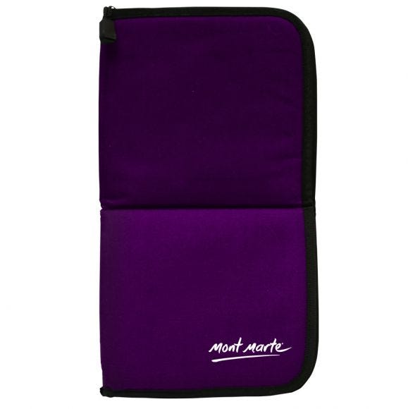 Mont Marte-Brush Wallet With Zipper 22 Slots-MAXX0026