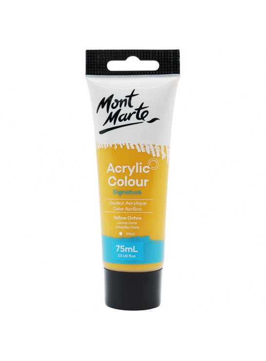 Mont Marte-Acrylic Color 75ml Yellow Ochre-MSCH7505