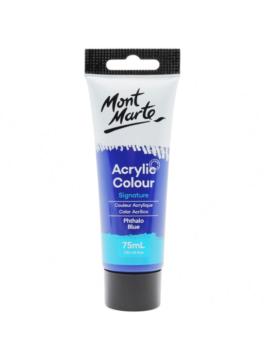 Mont Marte-Acrylic Color 75ml Phthalo Blue-MSCH7520