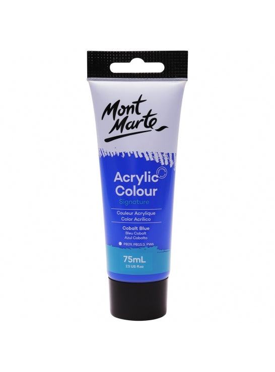 Mont Marte-Acrylic Color 75ml Cobalt Blue-MSCH7519