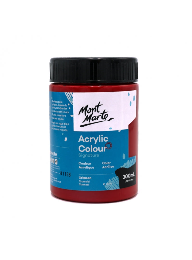 Mont Marte-Acrylic Color 300ml Crimson-MSCH3011