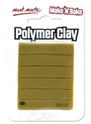 Mont Marte-Polymer Clay Make N Bake 60g Olive-MMSP6006