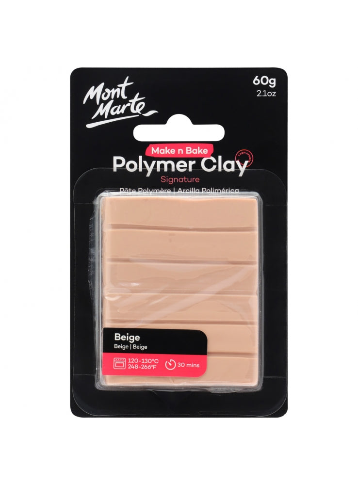 Mont Marte-Polymer Clay Make N Bake 60g Beige-MMSP6055