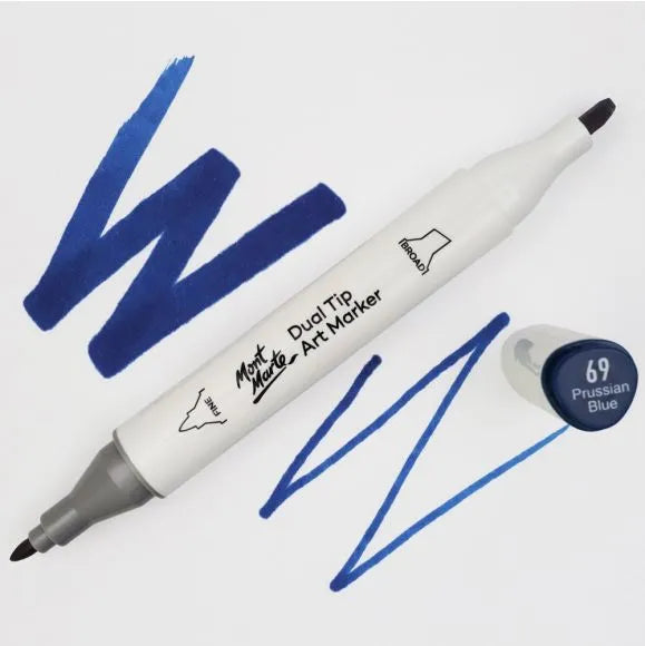 Dual Tip Art Marker Premium - Prussian Blue 69 - MGRD0027