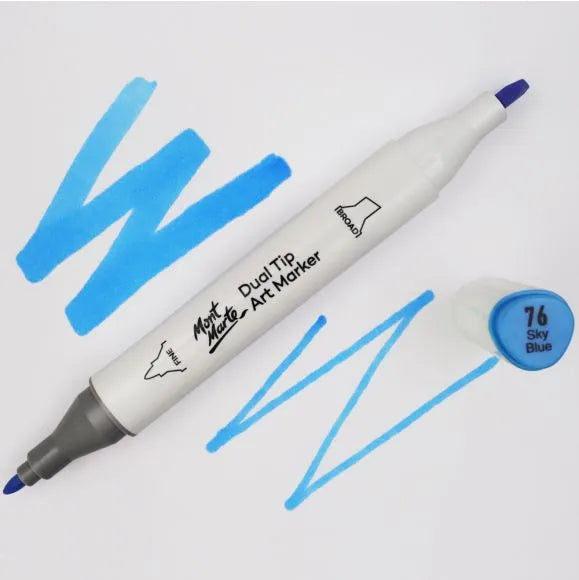 Dual Tip Art Marker Premium - Sky Blue 76 - MGRD0028