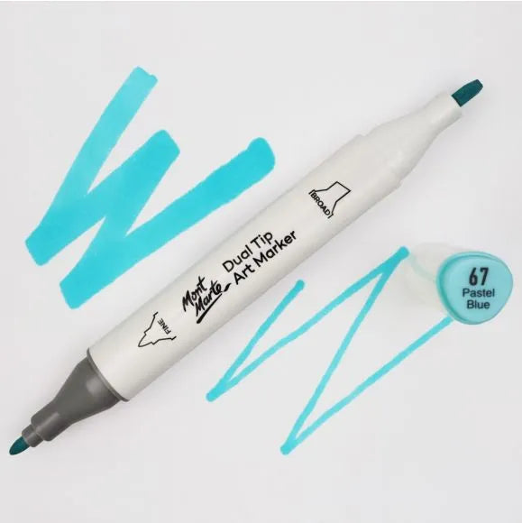 Dual Tip Art Marker Premium - Pastel Blue 67 - MGRD0030